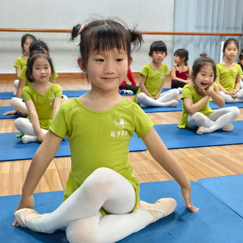 Children's ballet dance clothes Children's training clothes Women's onepiece skirt China dance long-sleeved dancing clothes suspender onepiece suit