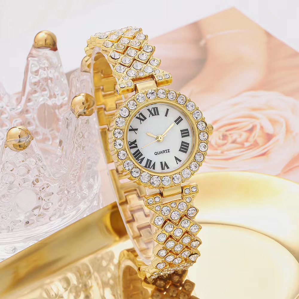 23 Year New Set Diamond Women's Bracelet Watch Luxury Fashion Gift Box Watch Bracelet Six Piece Quartz Watch Set_voghion.com