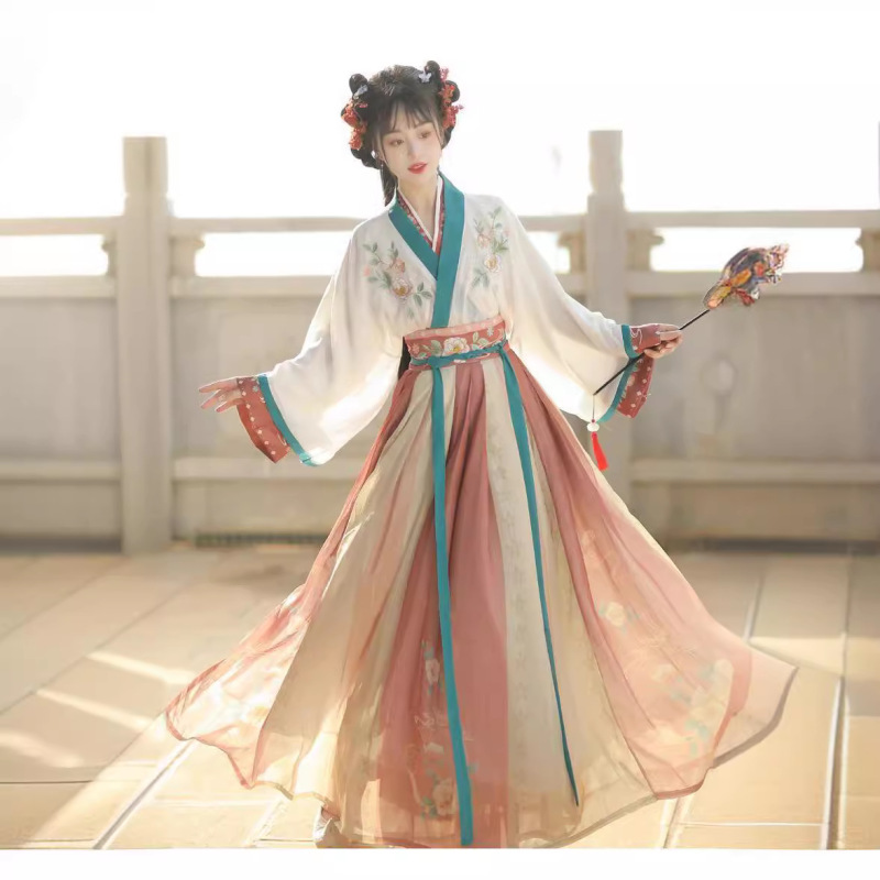 Spring and Summer New Embroidered Hanfu Women's Jin Style Elegant Waist Skirt Ancient Chinese Style Daily Adult Super Fairy Hanfu