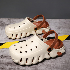夏季新款韓版時尚舒適透氣洞洞鞋跨境大碼一鞋兩穿男沙灘拖鞋涼鞋