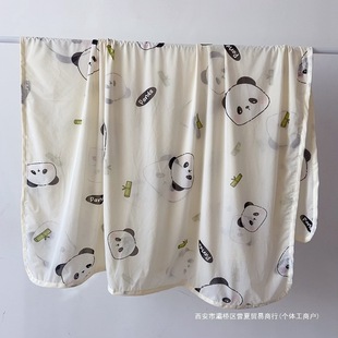 Children's Kindergarten Cool Ice Silk Blanket Newborn Baby Blanket Air-Conditioned Quilt Summer Small Blanket Ultra-Thin Quilt