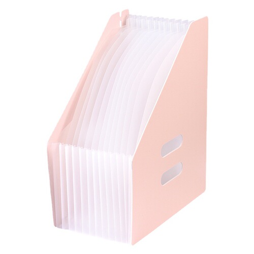A4 accordion folder hand-held vertical test paper storage bag data organization vertical file folder student A4 multi-layer document box