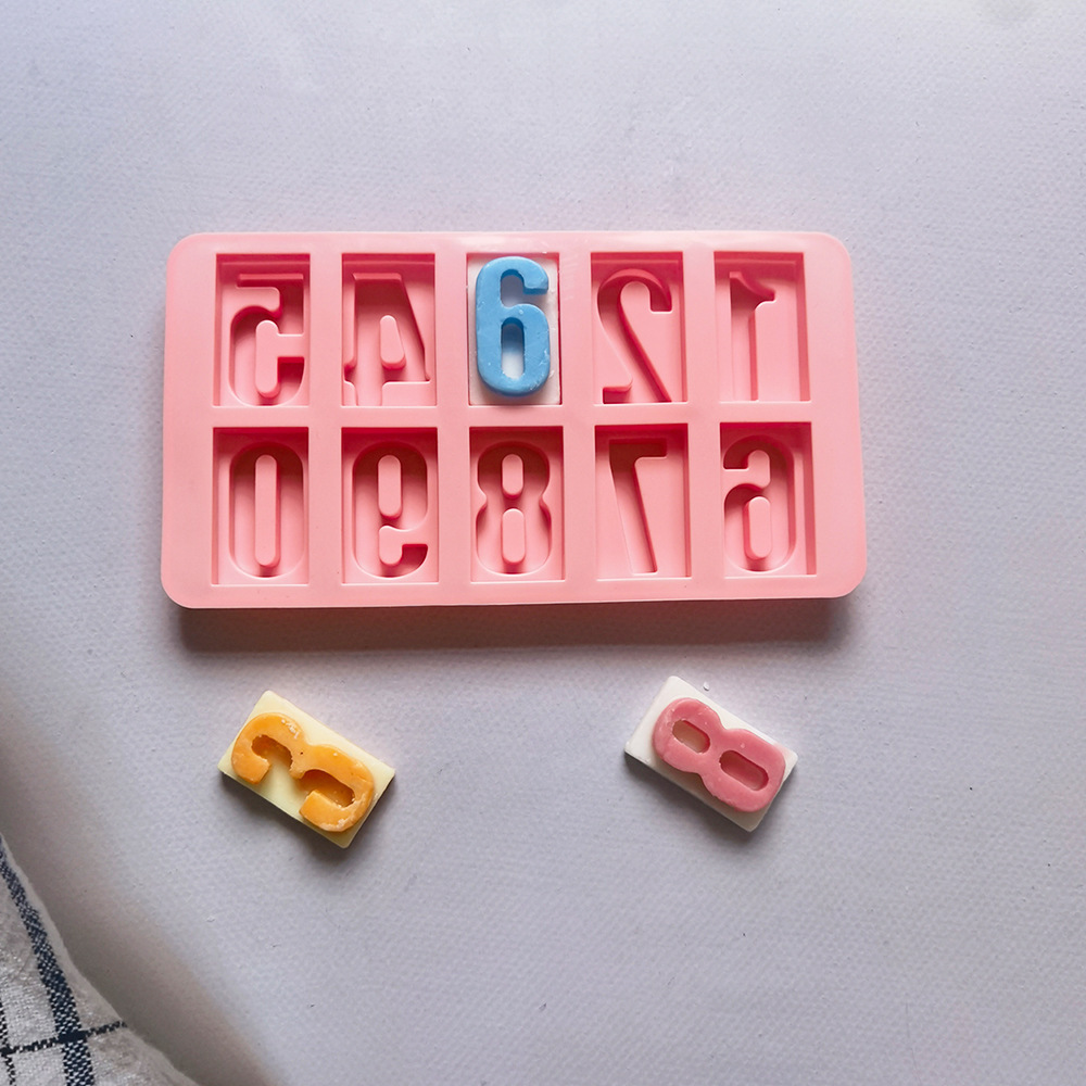 09 chocolate digital 455 molde de silicona para pastel de chocolate molde de pan herramientas de panadería