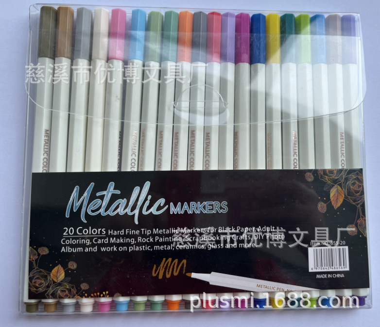 Pluma de pintura de metal pluma especial para sello de pintura de fuego graffiti de 15 colores marcador Plantilla de pintura para colorear pluma para colorear