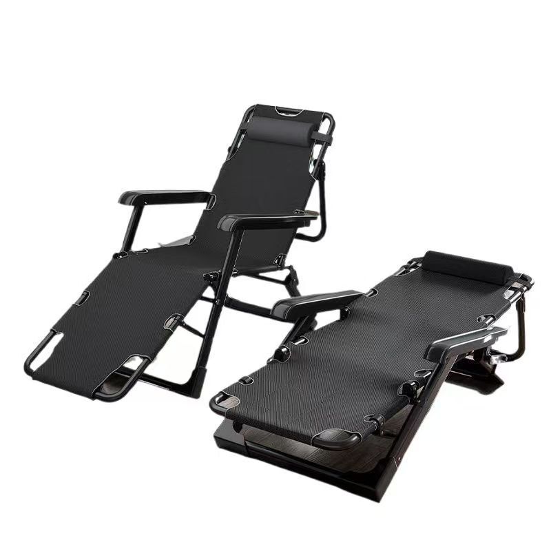 Multifunctional portable folding recliner chair for office lunch breaks, home balcony, beach, and leisure use Multifunctional portable folding recliner chair for office lunch breaks, home balcony, beach, and leisure use