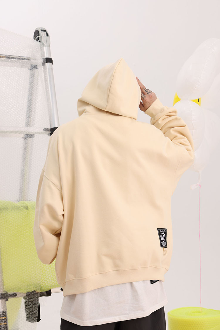 Vêtements pour hommes pull à capuche couleur lourde sweat-shirt papillon 400G velours léger plus velours style couple ample_voghion.com