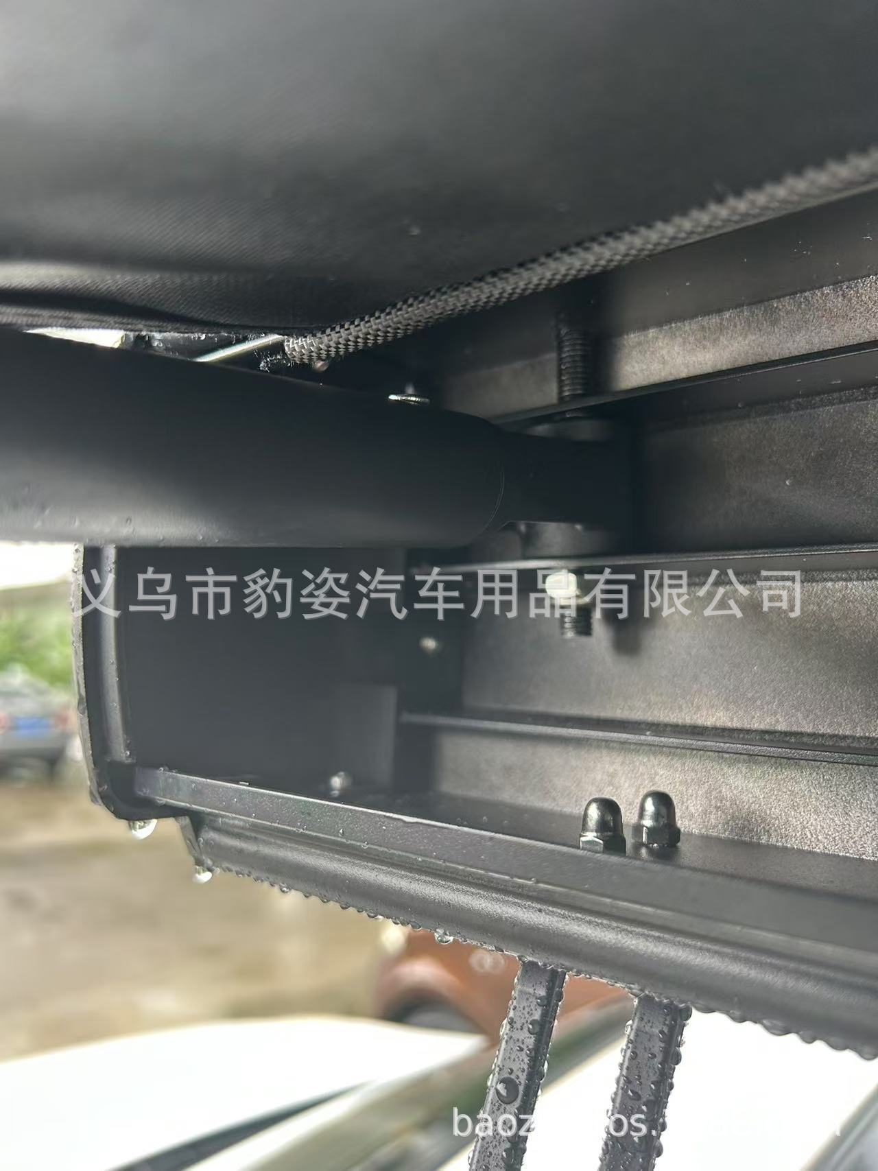 500D Oxford Black Tarp Outdoor Car Roof Side Canopy Aluminum Alloy Car Side Tent Sun Protection Car Camping Sunshade