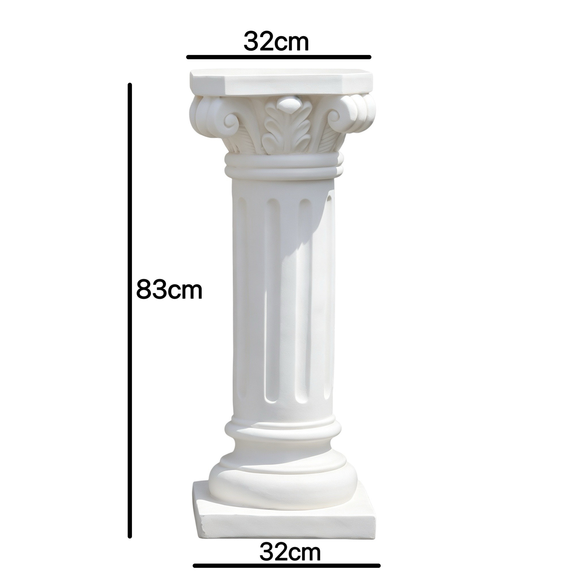 Base de Columna Romana para Macetas de Óxido de Magnesio Decorativa para Jardín y Bodas image 11