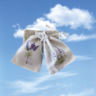 New Gift Bag Canvas Bag Lavender Storage Drawstring Pocket Jewelry Packaging Bag Linen Drawstring Pocket Wholesale