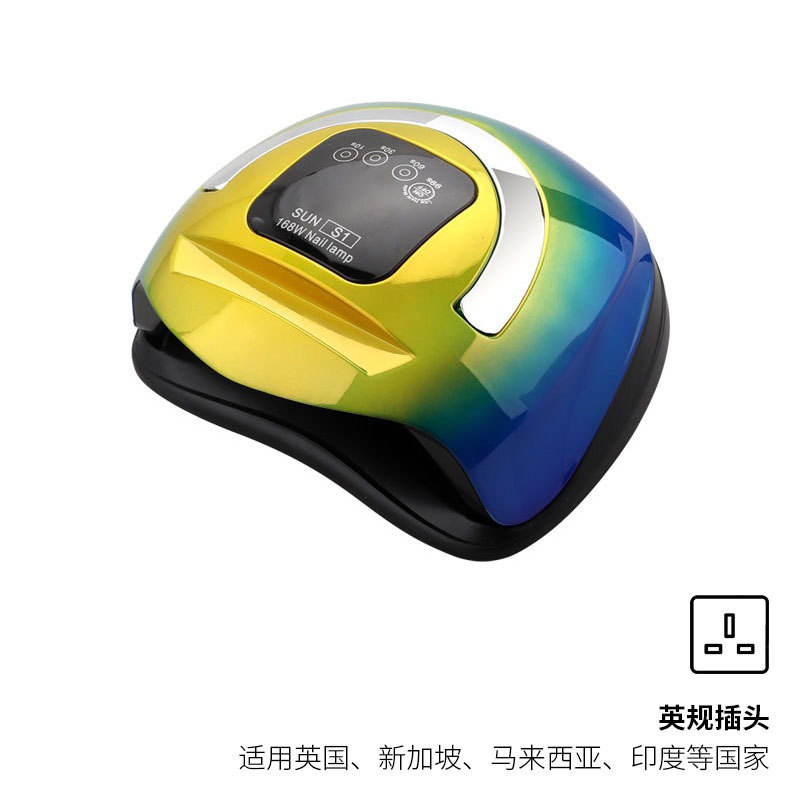 Colorido enchufe amarillo y azul del Reino Unido (aplicable al Reino Unido, Singapur, Malasia, India y otros países)