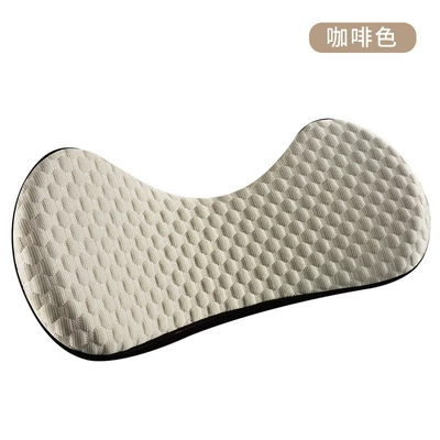 Waist support: car adjustable thin waist pad - bingdoudou-waist-support-brown