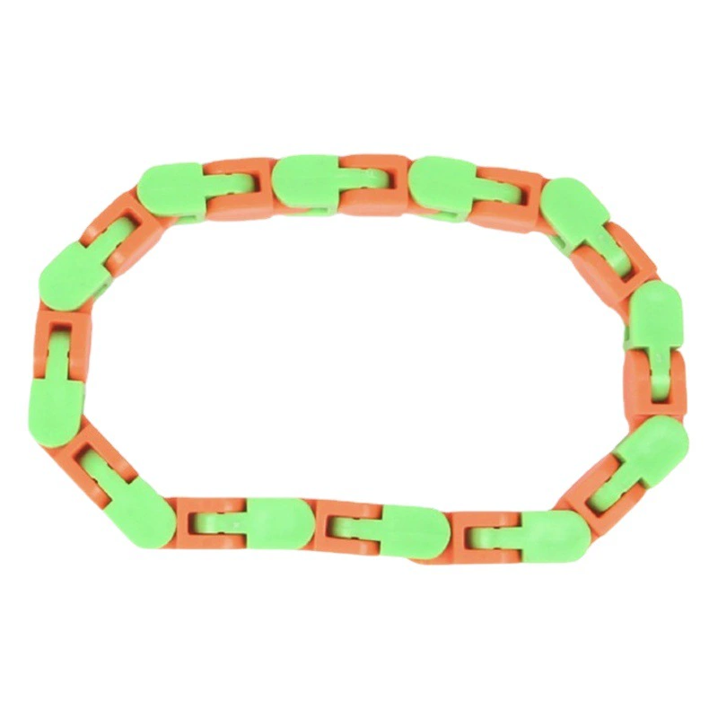 Декомпрессионная велосипедная цепь дурацкие треки Жидкий браслет 24 Цепная дорожка Цепь Строительные блоки Игрушка
