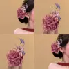 7331 pink and beautiful flower hair clip
