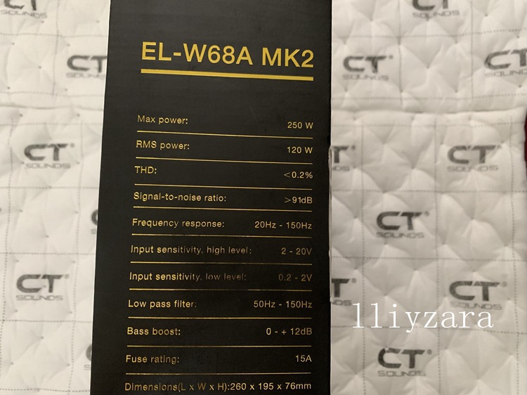 German Rainbow Car Audio Subwoofer El-W68A Mk2 Ultra-Thin Speaker Horn 6*8inch Seat Bass