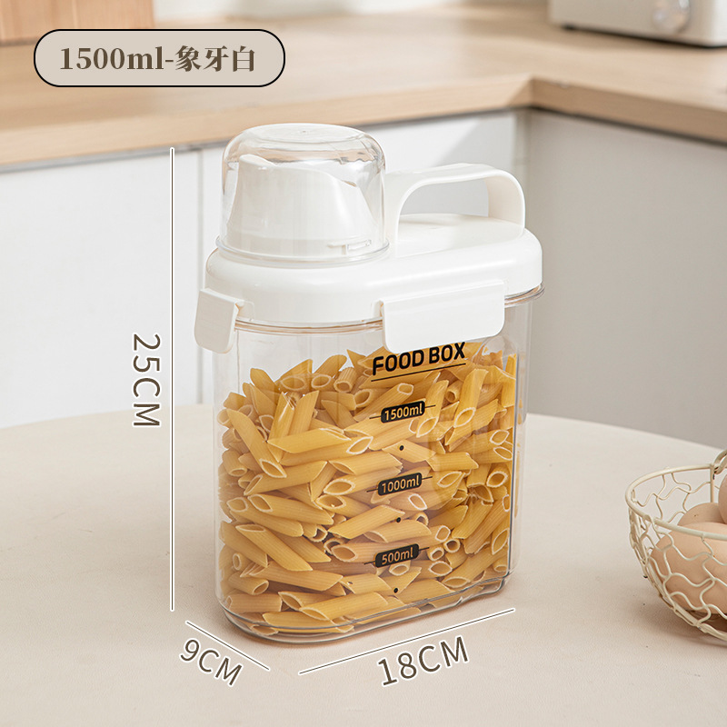 Caja de grano de granos, cocina doméstica a prueba de insectos y humedad, tanque de almacenamiento de harina de arroz, alimento para gatos, alimento para perros, tanque de almacenamiento image 8