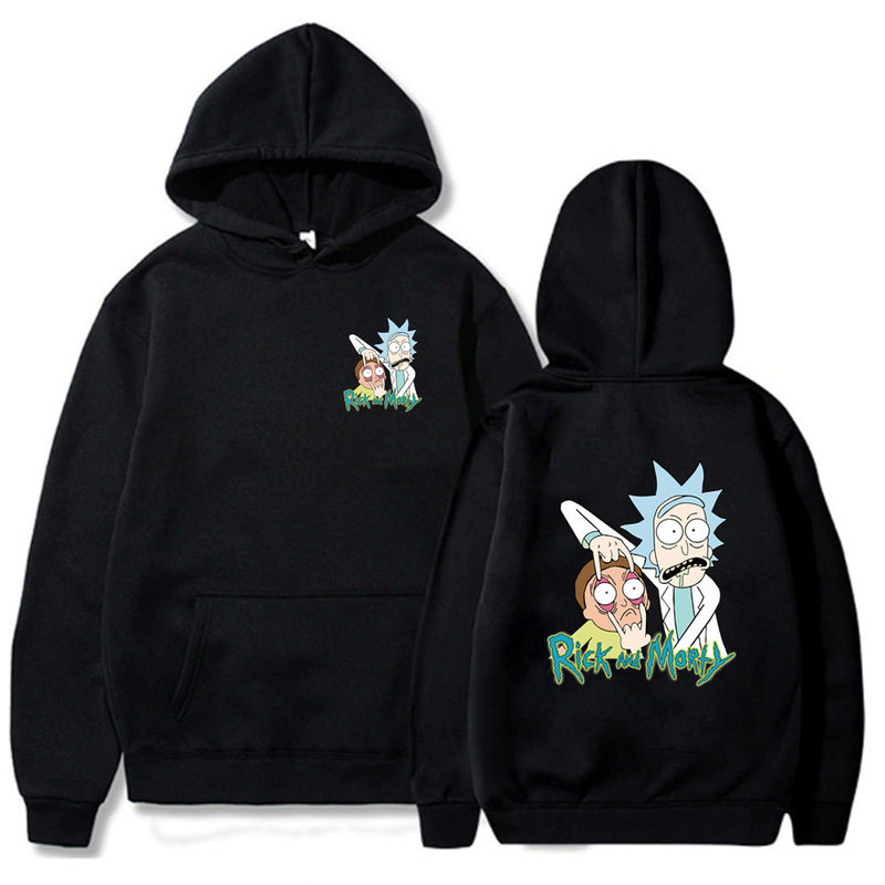 Rick and Morty Cartoon Men's and Women's Hoodies Cross-Border Long-Sleeved Sweatshirts Rick and Morty Cartoon Men's and Women's Hoodies Cross-Border Long-Sleeved Sweatshirts