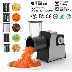 多機能電動野菜カッター キッチン家庭用 ステンレス製 全自動スライス・千切り機 ホットセール ステンレス製野菜カッター