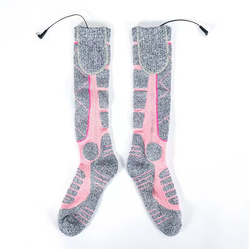 Winter Warm Socks for Men and Women, Heated Ski Stockings, Foot Warmers, Electric Heating, Cold-Resistant Electric Heating, Outdoor Warm Heating Socks