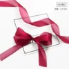 2.5cm burgundy silk ribbon [20Y]