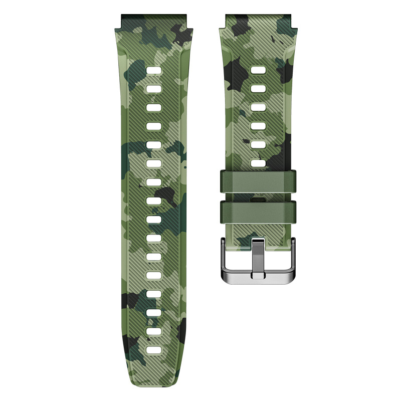 Correa de camuflaje Border T8 Series C21C20proC22C28C29 Correa de camuflaje verde de camuflaje gris de 22mm de ancho