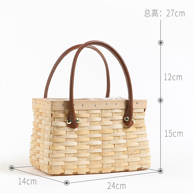 Caja de flores de cuna creativa huevo mensual acompañante caja de regalo cesta de flores flores caja de paquete de flores frutas red caja vacía