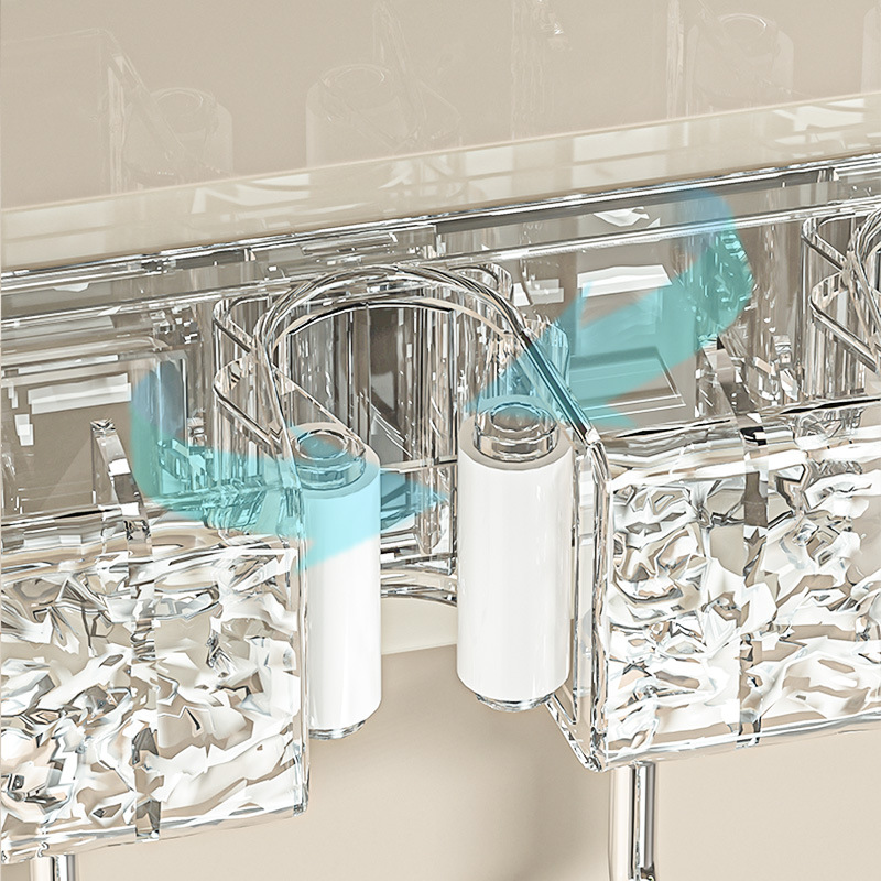 Luz de lujo baño trapeador gancho percha nuevo tipo sin perforación pared trapeador de baño marco de almacenamiento clip de trapeador