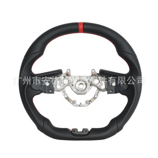 Suitable for 17-21 Nissan Gt-R R35 Nismo Full Leather Sports Perforated Flat-Bottomed Car Steering Wheel Modification