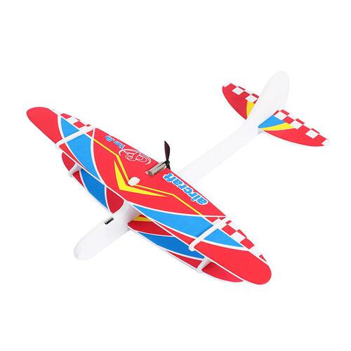 Electric airplane toy children's foam small airplane model assembled hand-thrown rechargeable outdoor combat glider