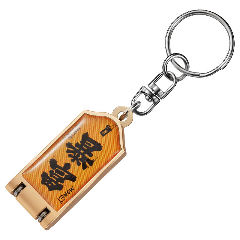Guochao mini Wenchuang cortador de uñas portátil plegable único a prueba de salpicaduras cortadores de uñas piezas de colgante de uñas oblíquas para hacer fortuna image 8