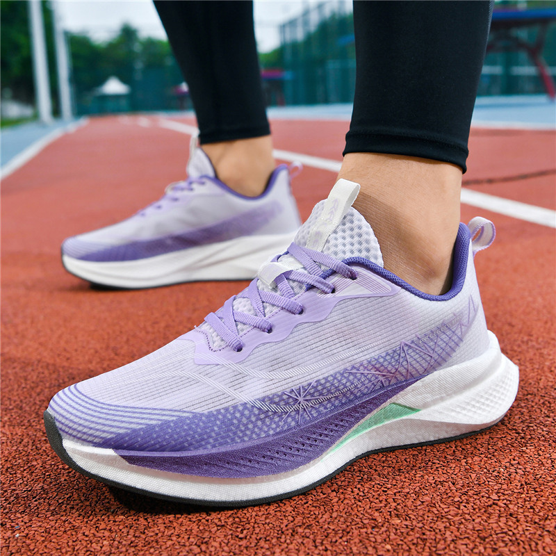 Running Shoes, Lightweight Mesh Shoes, Parent-Child Style, Breathable, Shock-Absorbing, Racing Training, Special Adult Sports Shoes for Physical Testing