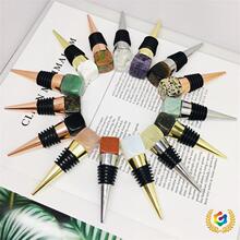 ✅天然水晶方块红酒塞 创意水晶酒具 香槟塞 葡萄酒保鲜器酒瓶塞