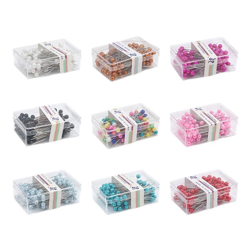 Aguja de cuentas de cerámica aguja nacarada aguja de posicionamiento aguja fija de acero inoxidable hecho a mano herramienta de bricolaje ropa de corte conformación