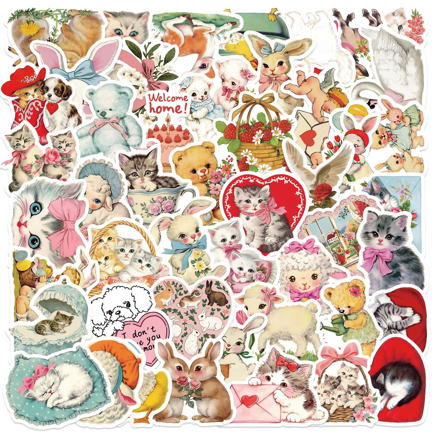 YCK019-Vintage Animals Clipart