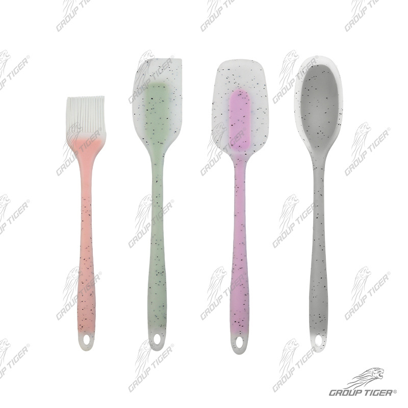 qh Amerikan tarzı silikon kaşık spatula seti silikon spatula silikon pot spatulası mutfak gereçleri yemek pişirme gereçleri yüksek sıcaklığa dayanıklı 230℃