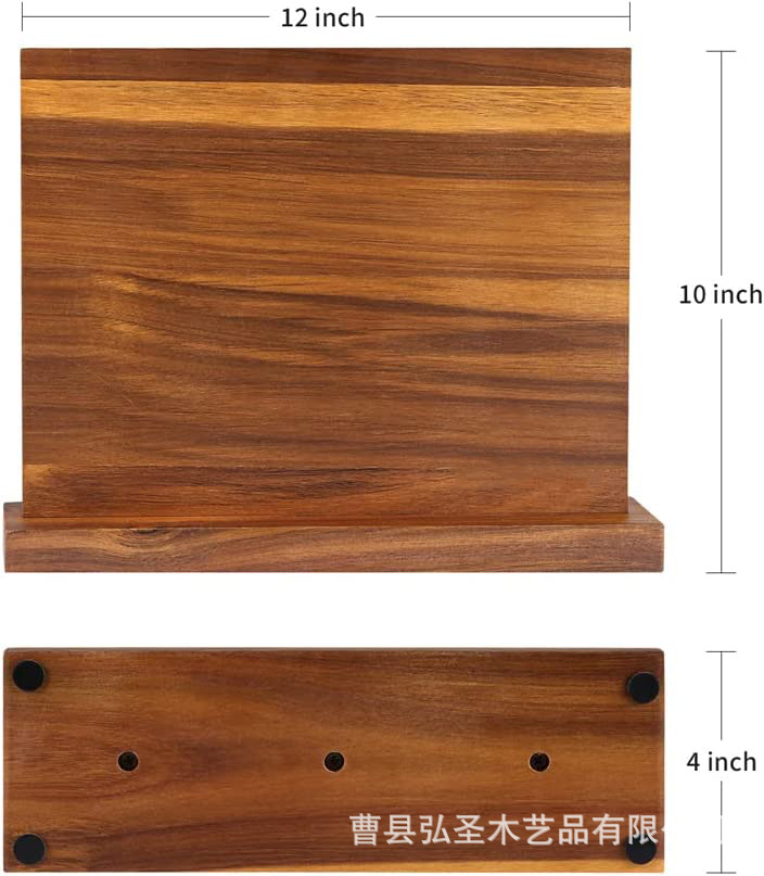 Cuchillo magnético titular de doble cara cuchillo de madera para el hogar imán de almacenamiento cuchillo magnético cuchillo de cocina estante de almacenamiento