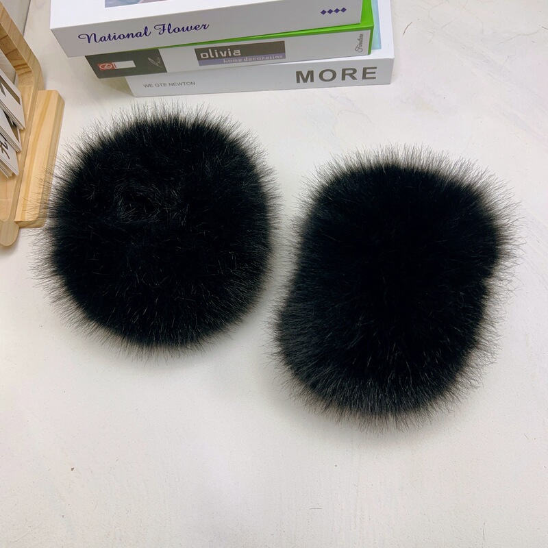 Faux Fur Fox and Raccoon Plush Elastic Cuffs Eco-Friendly Warm Sleeve Gloves Wristbands Faux Sleeves