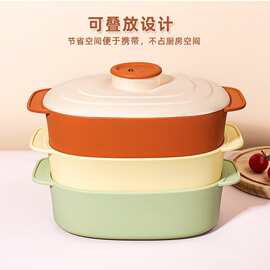 韩国爆款厨房产品      食品级硅胶蒸锅多功能减脂硅胶蒸笼