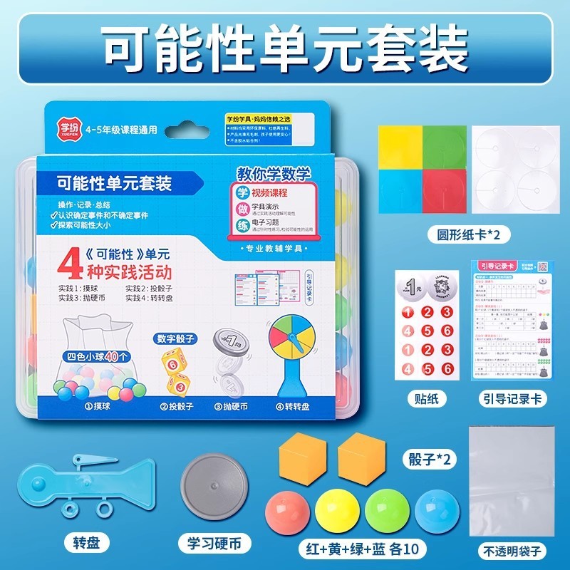 学纷新版数学教具2025四年级上册苏教全套正方体观察角3合1演示器|undefined