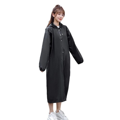 Raincoat non-disposable suit for men and women, large size waterproof coat, thickened outdoor clothing, long rainproof poncho