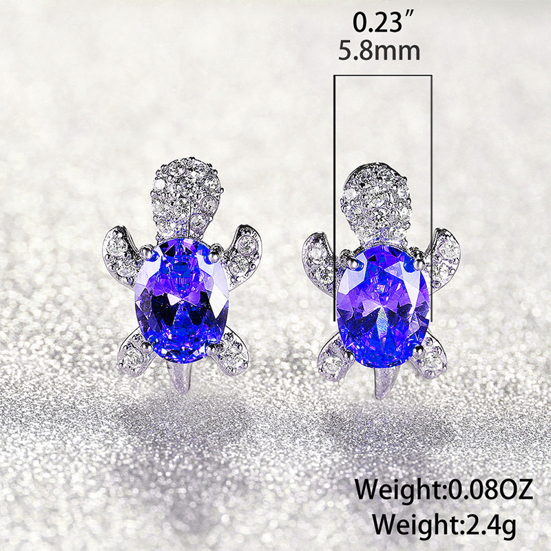 Cute Tortoise Alloy Plating Inlay Rhinestones Womenu0027S Pendant Necklace 1 Piece