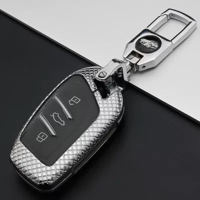 Car key bag | i6plus RX3 RX58MAX w5 - c-check-silver-metal-square-buckle