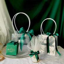 透明手提袋蛋糕甜品袋喜糖伴手礼袋礼品袋塑料手提袋PP袋厂家直销