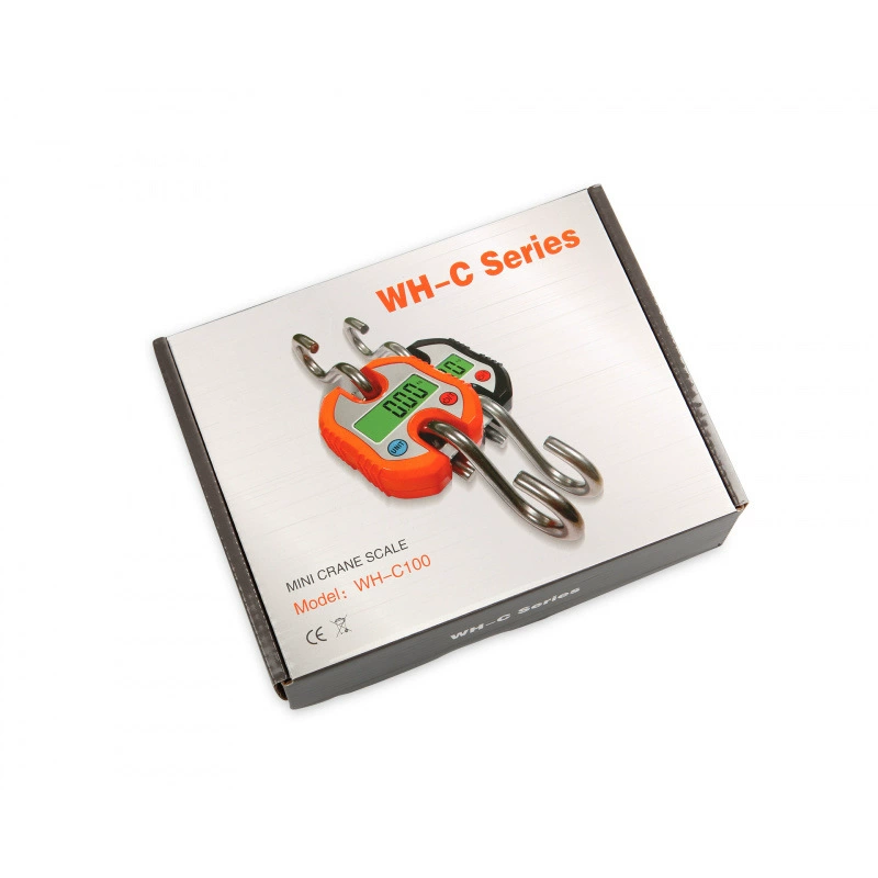Портативные цифровые весы WH-C100, мини-крановые весы, цифровые крюковые весы, весы для животных 300 кг