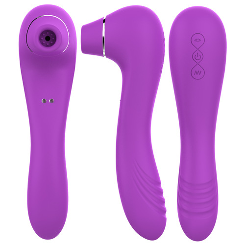 Second Tide Vibrator 10 Frequency Sucking Vibration Double-ended Female Honey Bean Stimulating Masturbation Device Sex Toys Wholesale Delivery