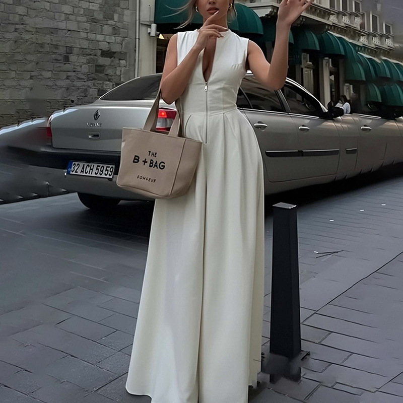 2026 comercio exterior transfronterizo prendas de mujer primavera nueva moda temperamento de tendencia de transporte de color sólido plantares de piernas anchas
