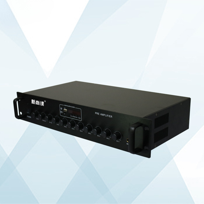 Proyecto de emergencia de radiodifusión pública del campus con preamplificador de disco USB Bluetooth de 5 micrófonos de 3 líneas