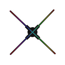 裸眼60CM 3D全息风扇 全息投影风扇广告机hologram fan高清亮成像