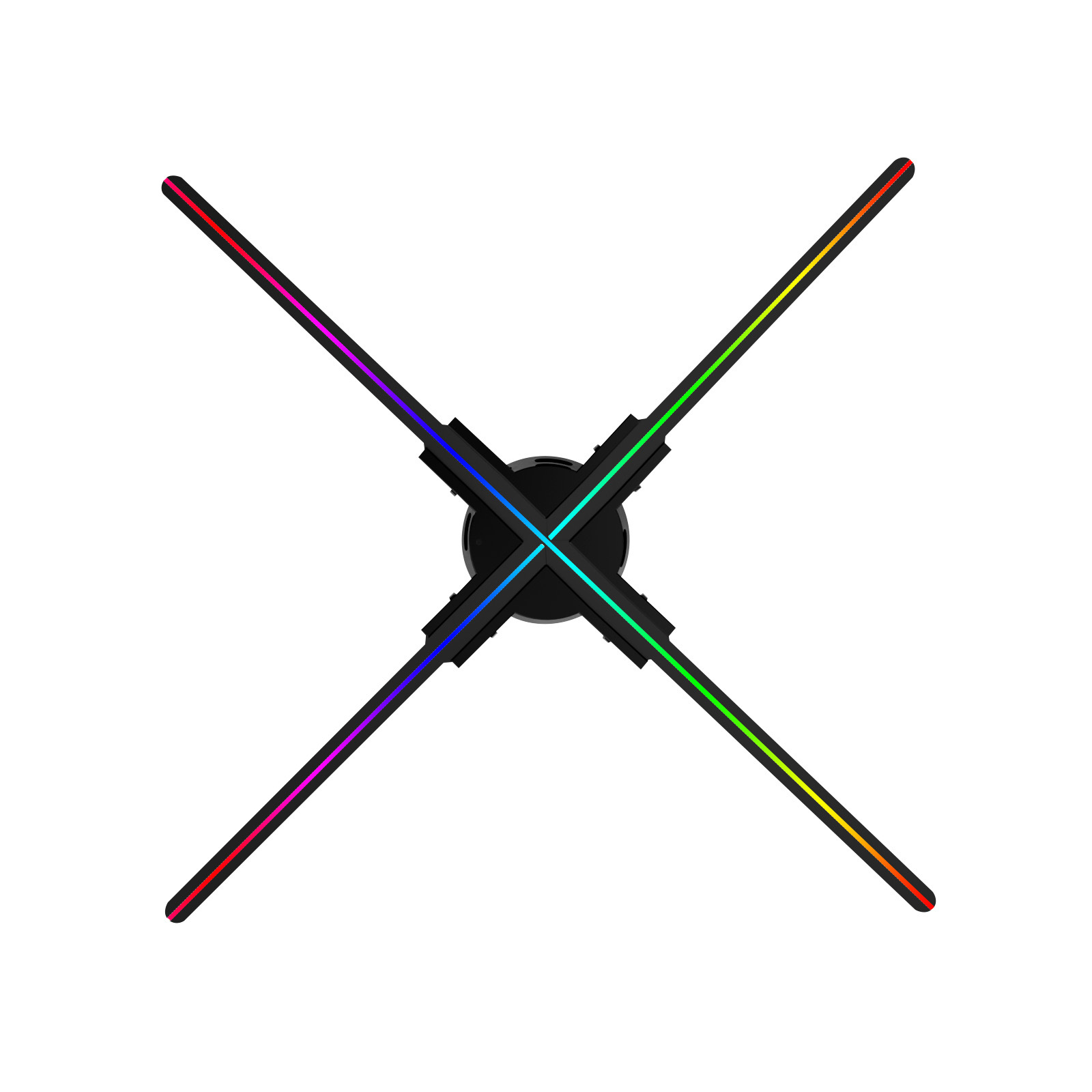 裸眼60CM 3D全息风扇 全息投影风扇广告机hologram fan高清亮成像