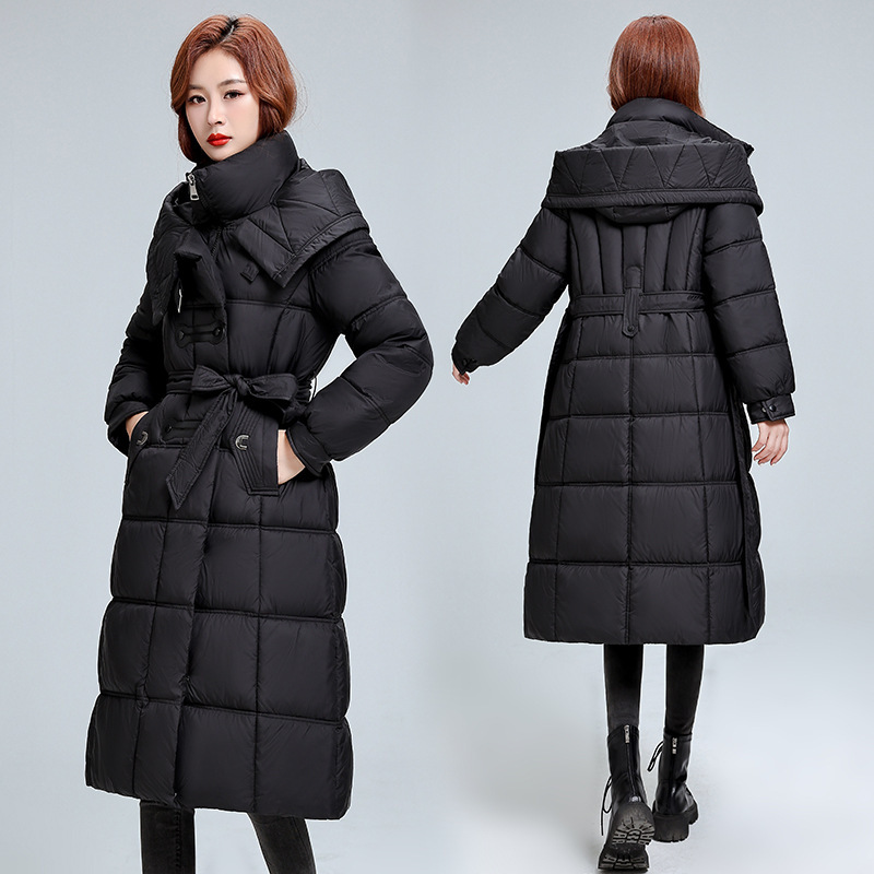 L - 4XL de gran tamaño, ropa de algodón larga europea, chaqueta de algodón de invierno, chaqueta de algodón suelta, chaqueta de moda de gran tamaño, chaqueta de algodón image 4