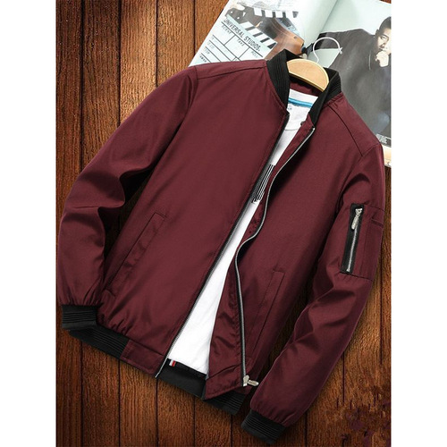 Spring and Autumn Men's Youth Leisure Plus Size Jacket Outerwear AliExpress Hot Selling Top Factory